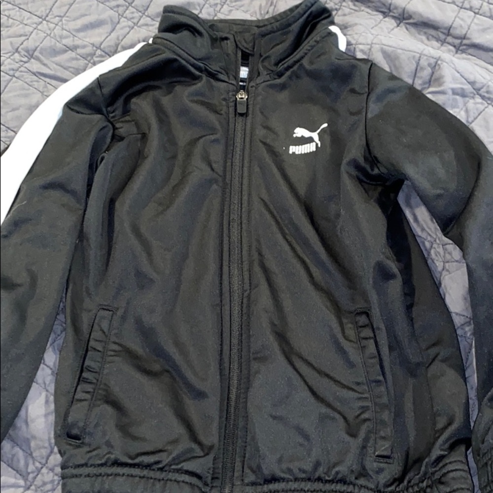 Boys puma zip up sweatshirt